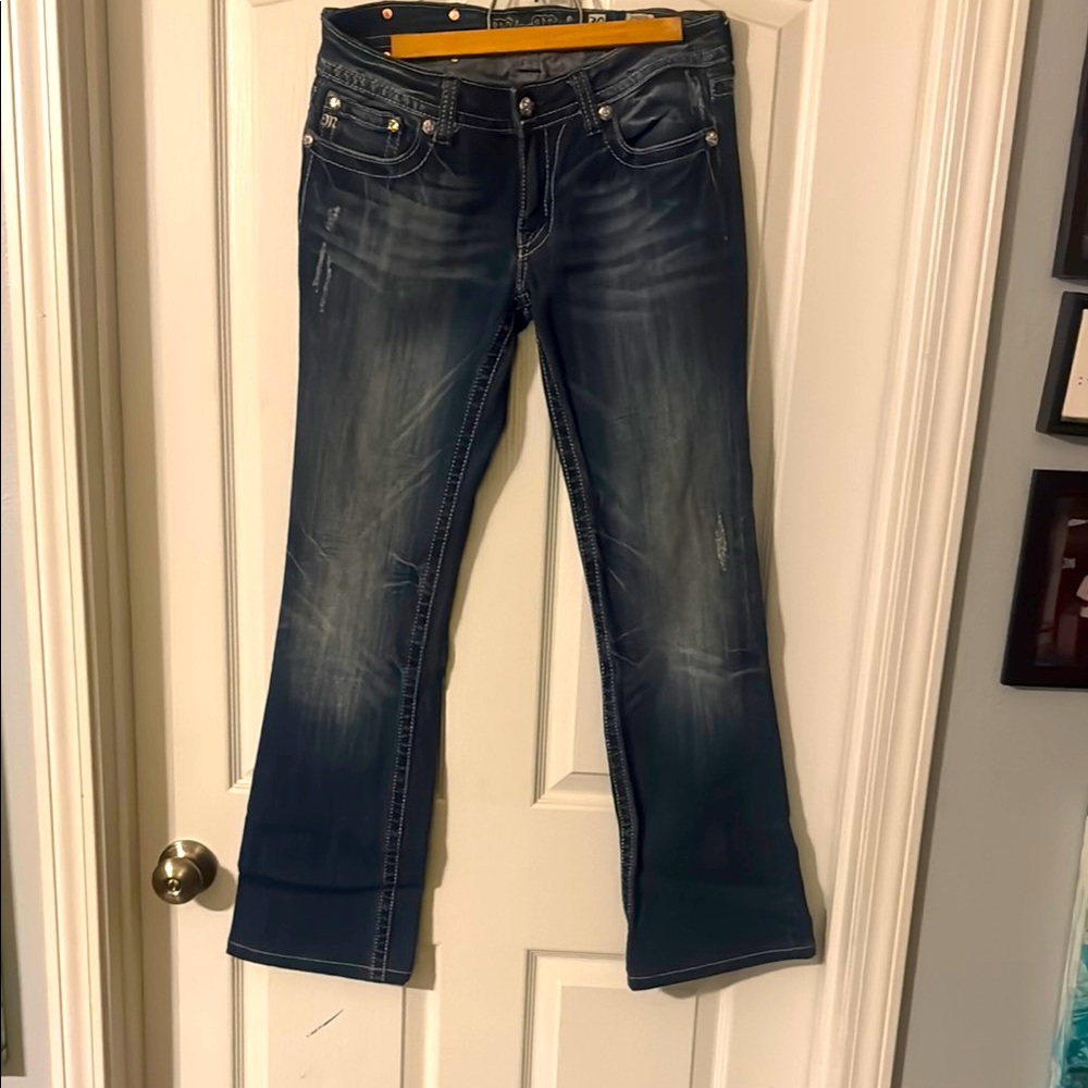 Miss Me Dark Blue Boot Cut Jeans #56